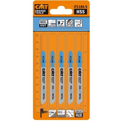 CMT CMT ORANGE TOOLS JT118A-5 Lama da Sega - Taglio Dritto Metallo Fino CMT CMT ORANGE TOOLS JT118A-5 Lama da Sega - Taglio Dritto Metallo Fino