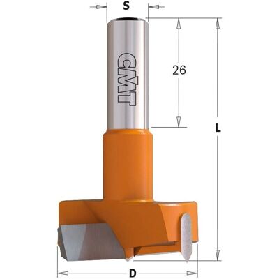 CMT ORANGE TOOLS 317.180.41 Bohrersatz - Bohrer für Scharnierplätze CMT ORANGE TOOLS 317.180.41 Bohrersatz - Bohrer für Scharnierplätze