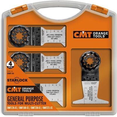 CMT ORANGE TOOLS OMF-X4 Set 4 Sägeblätter Multi-Tool Starlock CMT ORANGE TOOLS OMF-X4 Set 4 Sägeblätter Multi-Tool Starlock