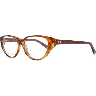 Dsquared2 DQ5060-047 Moldura de óculos marrom em resina - Armação de óculos Dsquared2 DQ5060-047 Moldura de óculos marrom em resina - Armação de óculos