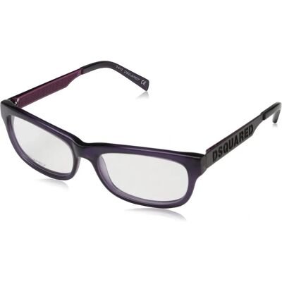 Dsquared2 DQ5095-020 Armação roxa de metal sem receita - Armação de óculos Dsquared2 DQ5095-020 Armação roxa de metal sem receita - Armação de óculos