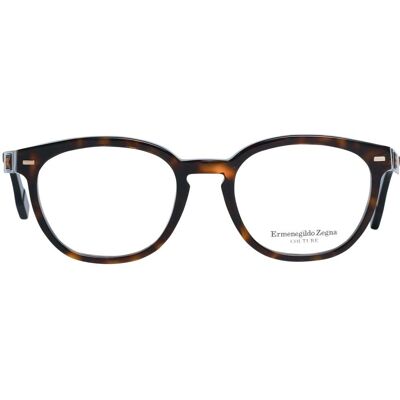 Ermenegildo Zegna Bruine ronde mannenbrillen - Brillenframes Ermenegildo Zegna Bruine ronde mannenbrillen - Brillenframes