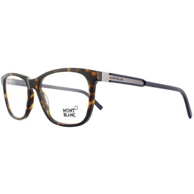 Mont Blanc Havana Glasses Frames - Square - One Size - Glasses Frames Mont Blanc Havana Glasses Frames - Square - One Size - Glasses Frames