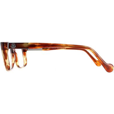 Moncler ML5012 Blonde Havana Rechteckige Brille - Brillenrahmen Moncler ML5012 Blonde Havana Rechteckige Brille - Brillenrahmen