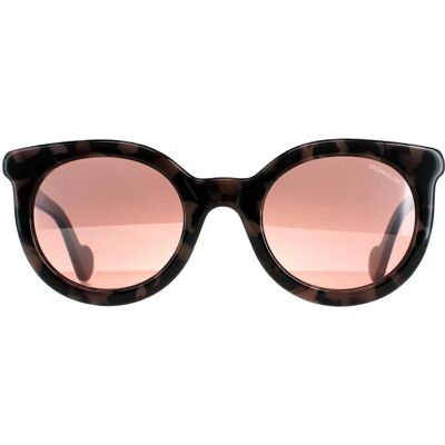 Moncler Model ML0015 - Ronde Zonnebril - Bordeaux - Lichtgewicht Acetaat Moncler Model ML0015 - Ronde Zonnebril - Bordeaux - Lichtgewicht Acetaat