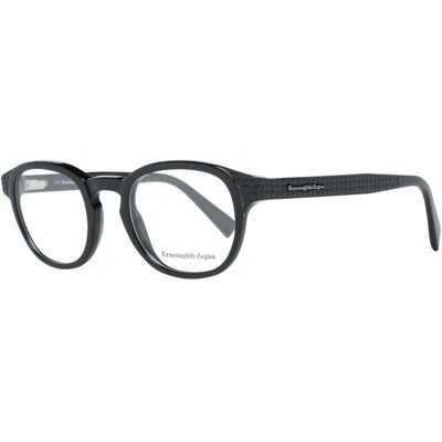 Ermenegildo Zegna Zwarte Oogheelbrillen - Volledig Rand Kunststof 48-22-145 Ermenegildo Zegna Zwarte Oogheelbrillen - Volledig Rand Kunststof 48-22-145