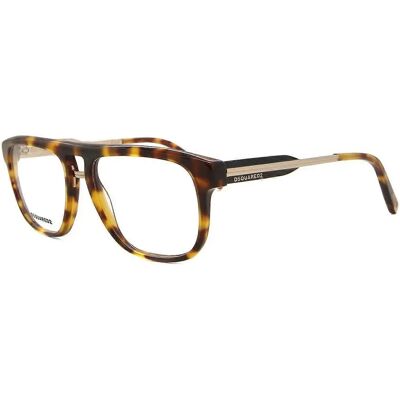 Montures de Lunettes Dsquared2 DQ5257 Dark Havana 53/17 Homme - Publicité Montures de Lunettes Dsquared2 DQ5257 Dark Havana 53/17 Homme - Publicité