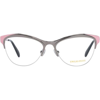 Occhiali argento Emilio Pucci - Metallo semi-cerchiera da donna Occhiali argento Emilio Pucci - Metallo semi-cerchiera da donna