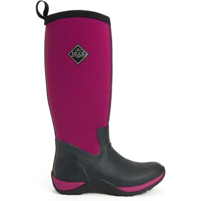 Muck Boots Arctic Adventure Women’s Tall Black/Maroon Pull On Wellington Boot - Size 5 Muck Boots Arctic Adventure Women’s Tall Black/Maroon Pull On Wellington Boot - Size 5