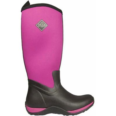 Muck Boots Arctic Adventure - Dames Zwart/Bordeaux Regenlaarzen Muck Boots Arctic Adventure - Dames Zwart/Bordeaux Regenlaarzen