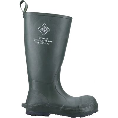 Muck Boots Mudder Tall Safety Gummistiefel - Dunkelgrün - UK 6 Muck Boots Mudder Tall Safety Gummistiefel - Dunkelgrün - UK 6