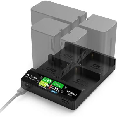 Accsoon Toprig 100W - Chargeur Rapide NP-F - Publicité Accsoon Toprig 100W - Chargeur Rapide NP-F - Publicité