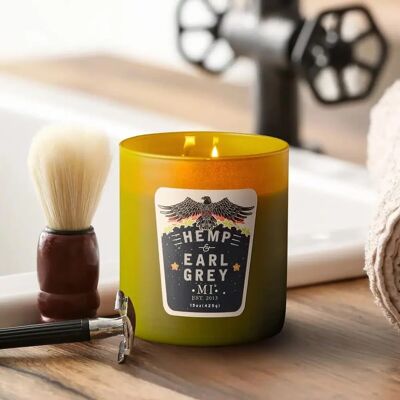 Colonial Candle - Hemp & Earl Grey - Zielony - Candle Colonial Candle - Hemp & Earl Grey - Zielony - Candle