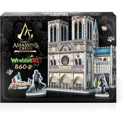 Wrebbit Notre Dame Assassin's Creed 3D Puzzle - 860 elementów Wrebbit Notre Dame Assassin's Creed 3D Puzzle - 860 elementów