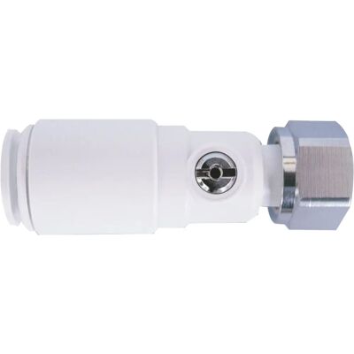 John Guest Speedfit Straight Service Valve Tap Connector Plastic White - Service Valve John Guest Speedfit Straight Service Valve Tap Connector Plastic White - Service Valve