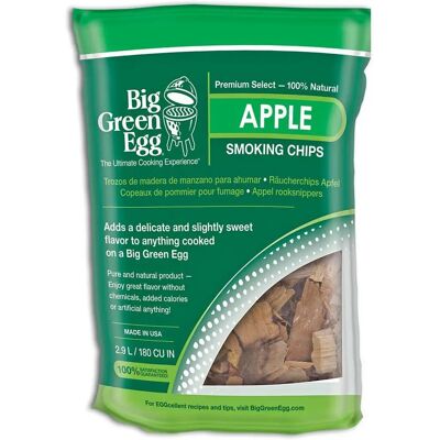 Big Green Egg 113962 Chips de Bois de Pommier - Accessoire pour Barbecue - Publicité Big Green Egg 113962 Chips de Bois de Pommier - Accessoire pour Barbecue - Publicité