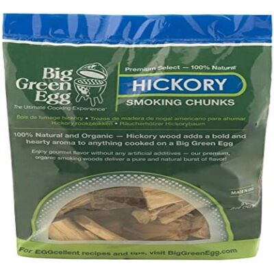 Big Green Egg Natur Hickory Holz-Chunks - 9L Räucherholz Big Green Egg Natur Hickory Holz-Chunks - 9L Räucherholz