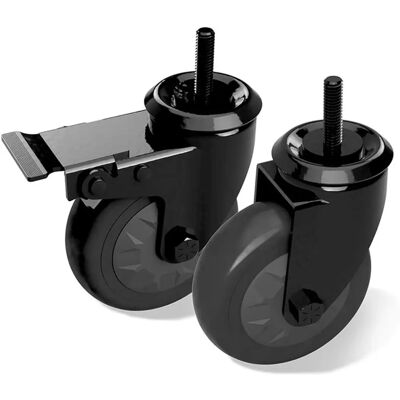 Accessoire pour barbecue extérieur Big Green Egg 120410 - Roues noires - Publicité Accessoire pour barbecue extérieur Big Green Egg 120410 - Roues noires - Publicité