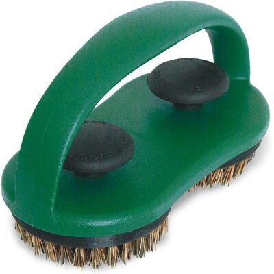 Big Green Egg - Dubbele Borstel voor Roosters en Pizzasteen - Barbecue Accessoire Big Green Egg - Dubbele Borstel voor Roosters en Pizzasteen - Barbecue Accessoire
