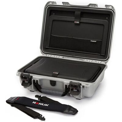 Nanuk 923 Wasserdichte Hartschale mit Laptop-Inlay - Silber Nanuk 923 Wasserdichte Hartschale mit Laptop-Inlay - Silber