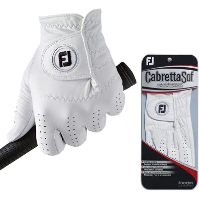 Footjoy CabrettaSof Leder Golfhandschuh - Links-Hand, Weiß - Golfhandschuhe Footjoy CabrettaSof Leder Golfhandschuh - Links-Hand, Weiß - Golfhandschuhe