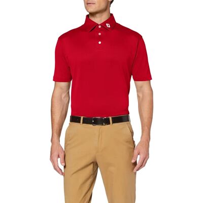Polo Athleticfit Rouge FootJoy - Pique Golf - Publicité Polo Athleticfit Rouge FootJoy - Pique Golf - Publicité