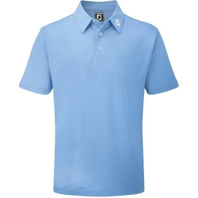 FootJoy Light Blue Stretch Pique Golf Polo Shirt - Golf Polo FootJoy Light Blue Stretch Pique Golf Polo Shirt - Golf Polo