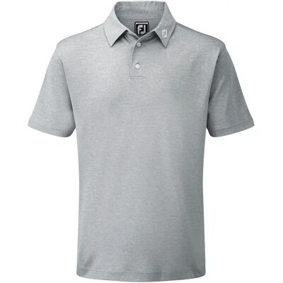FootJoy Performance SS Golf Shirt - Heather Grey - Golf Shirt FootJoy Performance SS Golf Shirt - Heather Grey - Golf Shirt