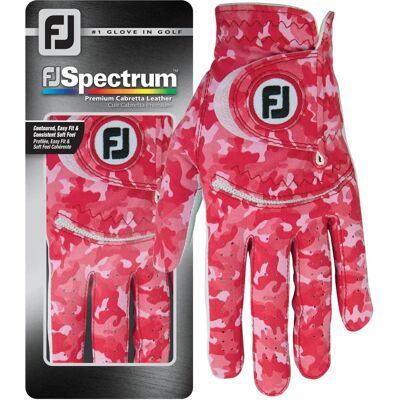 Gants de golf pour femmes FootJoy Spectrum - Rouge Camo - Gants de golf - Publicité Gants de golf pour femmes FootJoy Spectrum - Rouge Camo - Gants de golf - Publicité