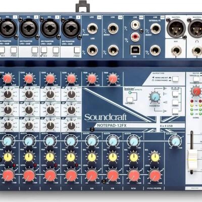Soundcraft Notepad 12FX Kompaktmischpult - Audio-Interface & Effekte Soundcraft Notepad 12FX Kompaktmischpult - Audio-Interface & Effekte