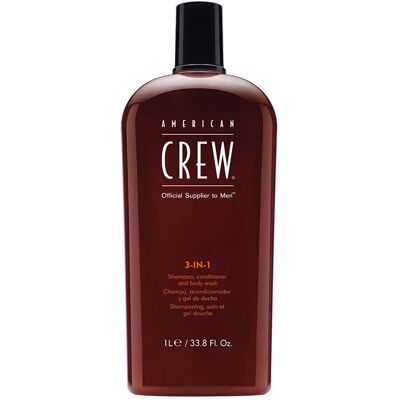 American Crew 3-IN-1 șampon, balsam și gel de duș 3in1 pentru bărbați (1000ml) American Crew 3-IN-1 șampon, balsam și gel de duș 3in1 pentru bărbați (1000ml)