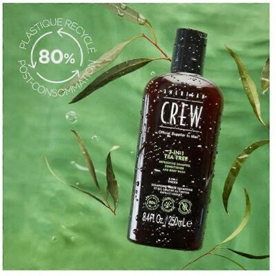 American Crew 3-in-1 Teebaum - Shampoo, Conditioner & Duschgel American Crew 3-in-1 Teebaum - Shampoo, Conditioner & Duschgel
