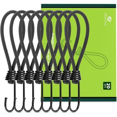 Bodysocks - Abma Cord - Corde élastique 6mm - 18cm - 20Pcs - Publicité Bodysocks - Abma Cord - Corde élastique 6mm - 18cm - 20Pcs - Publicité