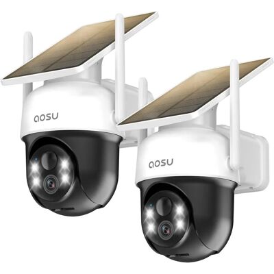 Aosu - 2K/3MP - Extérieur - Solaire - Caméra de sécurité - Publicité Aosu - 2K/3MP - Extérieur - Solaire - Caméra de sécurité - Publicité