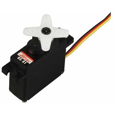 Hitec HS-81 Servo Analogique - Pièce RC - Publicité Hitec HS-81 Servo Analogique - Pièce RC - Publicité
