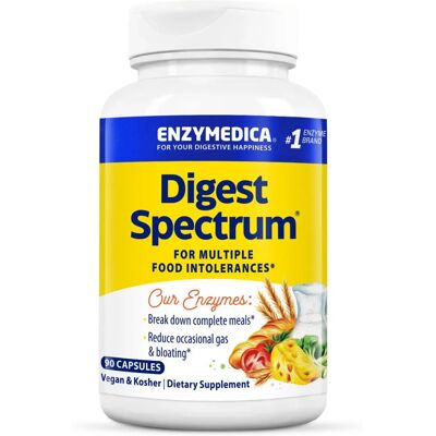 Enzymedica Digest Spectrum - Formuła nietolerancji pokarmowych - 90 Kapsułek Enzymedica Digest Spectrum - Formuła nietolerancji pokarmowych - 90 Kapsułek