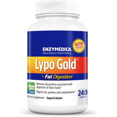 Enzymedica Lypo Gold - Fat Digestion - 240 Capsules Enzymedica Lypo Gold - Fat Digestion - 240 Capsules