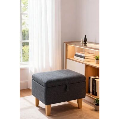 Livingandhome - H1 - Grey - - Storage ottoman Livingandhome - H1 - Grey - - Storage ottoman
