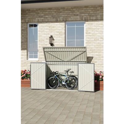 Living and Home - Heavy Duty Steel - Grey - One Size - Bike Shed Living and Home - Heavy Duty Steel - Grey - One Size - Bike Shed