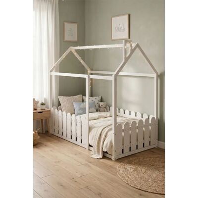 Living and Home - Wooden House Toddler Bed - Toddler Bed Living and Home - Wooden House Toddler Bed - Toddler Bed