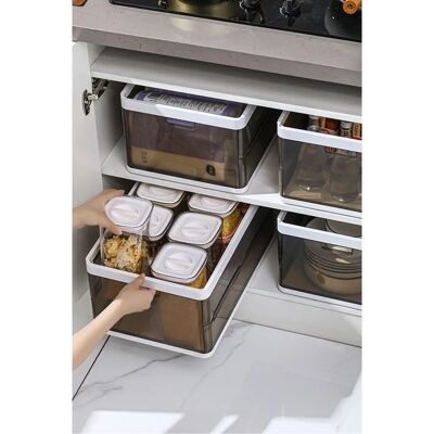 Livingandhome - FoldableBox - Brown - Plastic - Clothes Organizer Livingandhome - FoldableBox - Brown - Plastic - Clothes Organizer