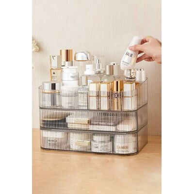 Living and Home - Clear Acrylic - Clear - Makeup Organizer Living and Home - Clear Acrylic - Clear - Makeup Organizer