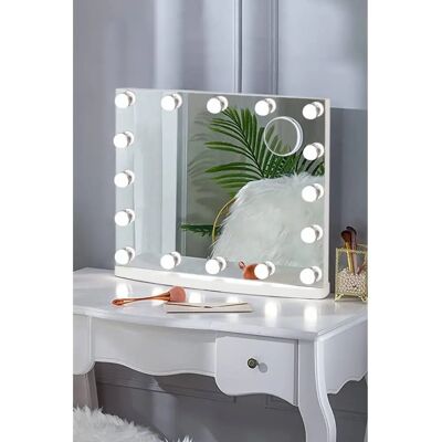 Unknown - Makeup Vanity Mirror - white - One Size - Vanity Mirror Unknown - Makeup Vanity Mirror - white - One Size - Vanity Mirror