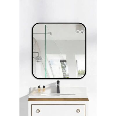 Livingandhome - Square - Black - Wall Mirror Livingandhome - Square - Black - Wall Mirror