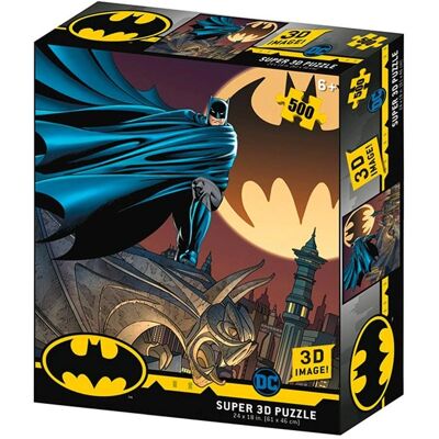 DC Comics Batman 3D Lenticular 500pc Puzzle - Jigsaw Puzzle DC Comics Batman 3D Lenticular 500pc Puzzle - Jigsaw Puzzle