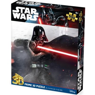 MNS Star Wars Darth Vader Kampfposen Lenticular Puzzle - 500 Stück MNS Star Wars Darth Vader Kampfposen Lenticular Puzzle - 500 Stück