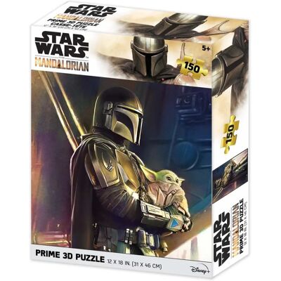 Star Wars: The Mandalorian - Mando Lentikuläres Puzzle - 63 Stück - 46x31 cm - MNS Puzzle Star Wars: The Mandalorian - Mando Lentikuläres Puzzle - 63 Stück - 46x31 cm - MNS Puzzle