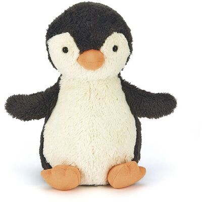 Jellycat Peanut Penguin - Peluche en charbon et crème - Publicité Jellycat Peanut Penguin - Peluche en charbon et crème - Publicité
