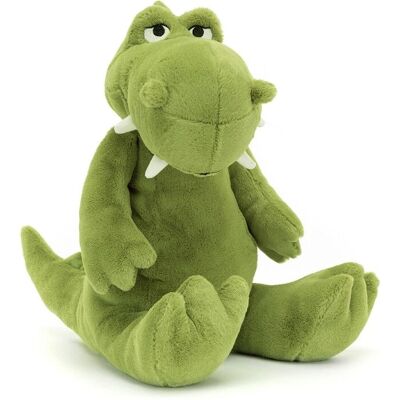 Jellycat Bryno Dino - Peluche douce - Vert - 31x15cm Jellycat Bryno Dino - Peluche douce - Vert - 31x15cm