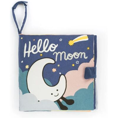 Livre en tissu Hello Moon de Jellycat - Coton, Livre en tissu dans la Lune, Jellycat Livre en tissu Hello Moon de Jellycat - Coton, Livre en tissu dans la Lune, Jellycat
